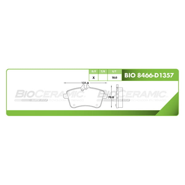 Kit Balatas Delantero Mercedes-Benz B200 2009